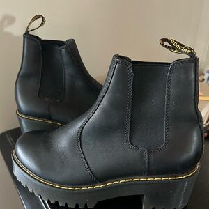 Dr. Martens Black Platform Chelsea Boots